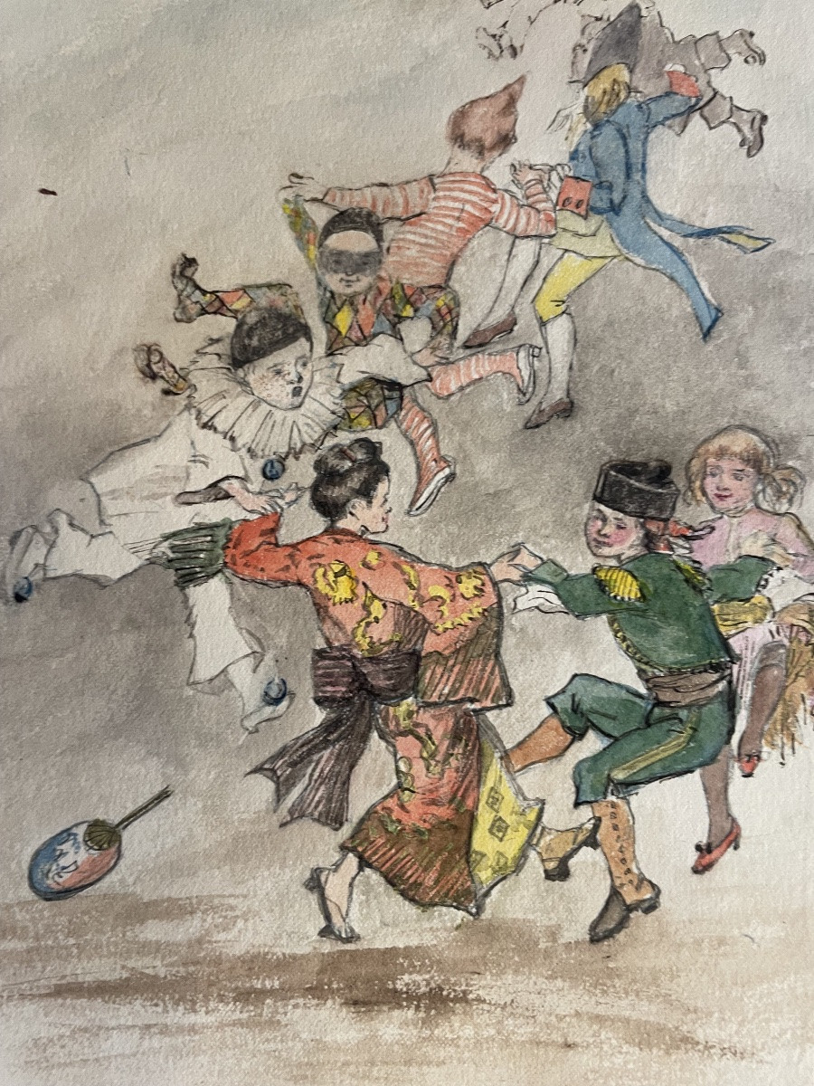 Aquarelle De Louis Maurice Malapert -photo-3