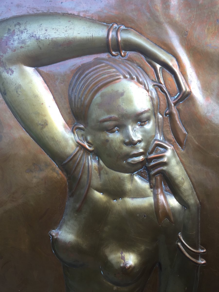 African Topless Metal Sculpture-photo-4