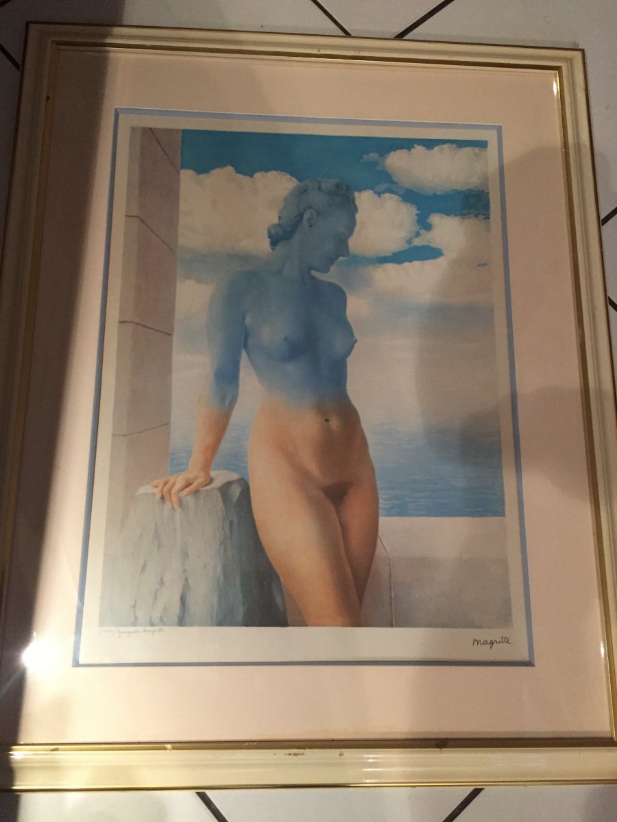 Lithograph By Georgette Magritte-photo-8