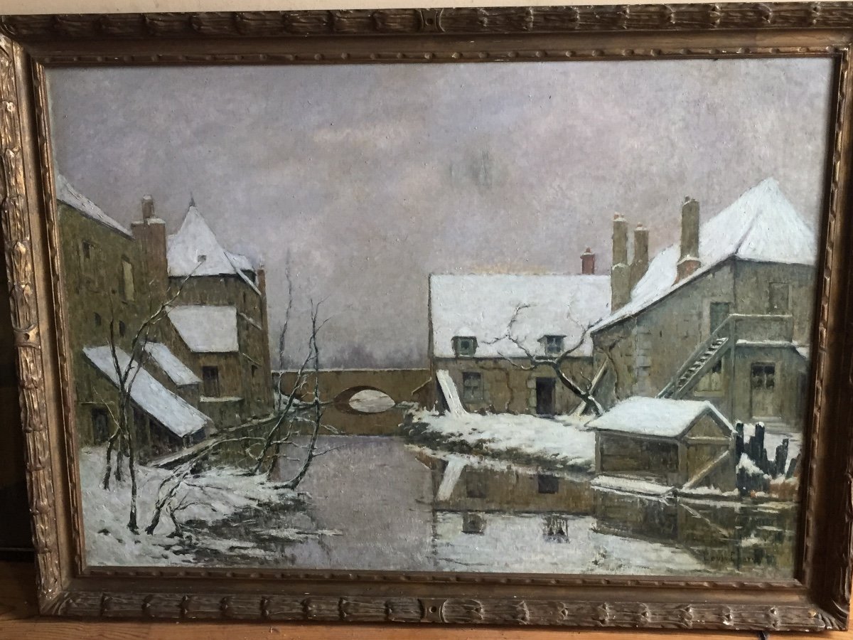 Snow Painting By Louis Charve-photo-8