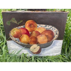 Still Life With Apples By Van Hove