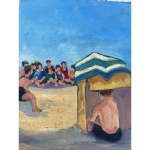 Les Enfants à La Plage 