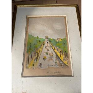 Lithograph By Maurice Utrillo.