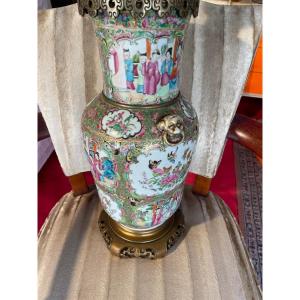 Canton Porcelain Lamp