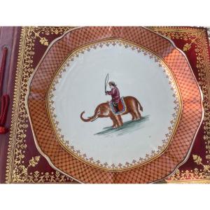 Porcelain Plate With Elephant 