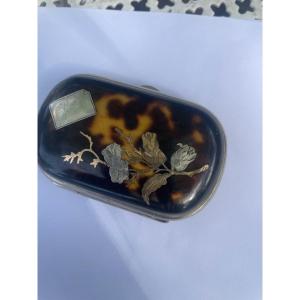 Silver Gold And Tortoiseshell Coin Purse 