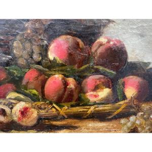 Peaches And Grapes From Brunel De Neuville 