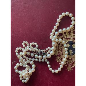 Collier Perles XIX Eme 