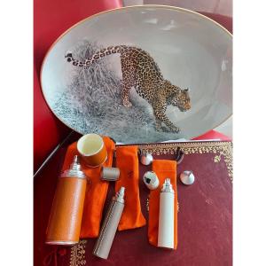 Hermès Porcelain Spray And Plate Set 