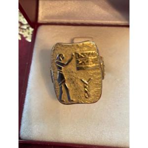 Gold Ring Egyptian Decor 