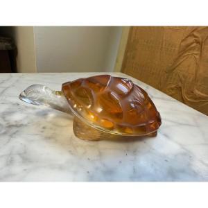 Lalique Crystal Turtle