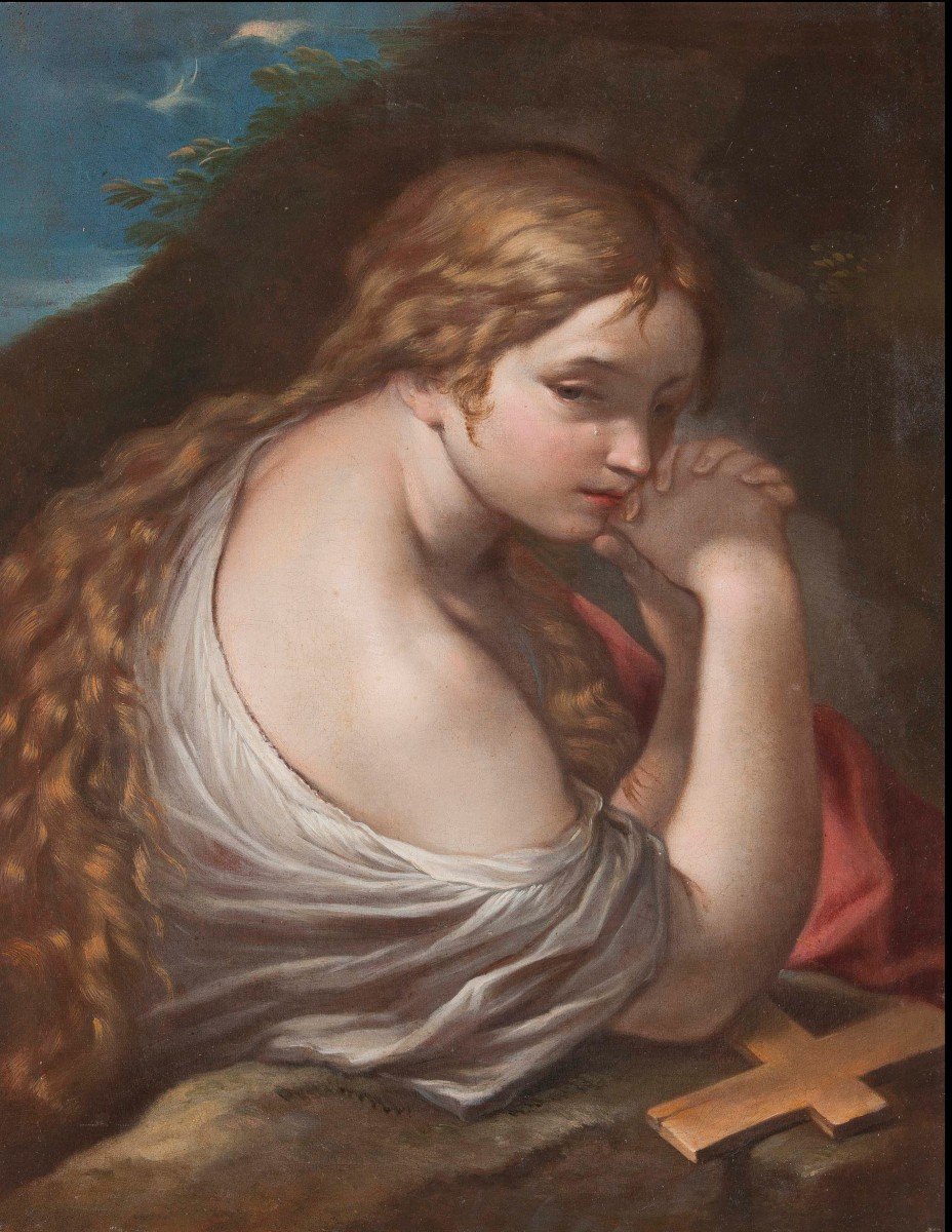 School Of Francesco Trevisani (capodristria 1656–roma 1746) Penitent Magdalene