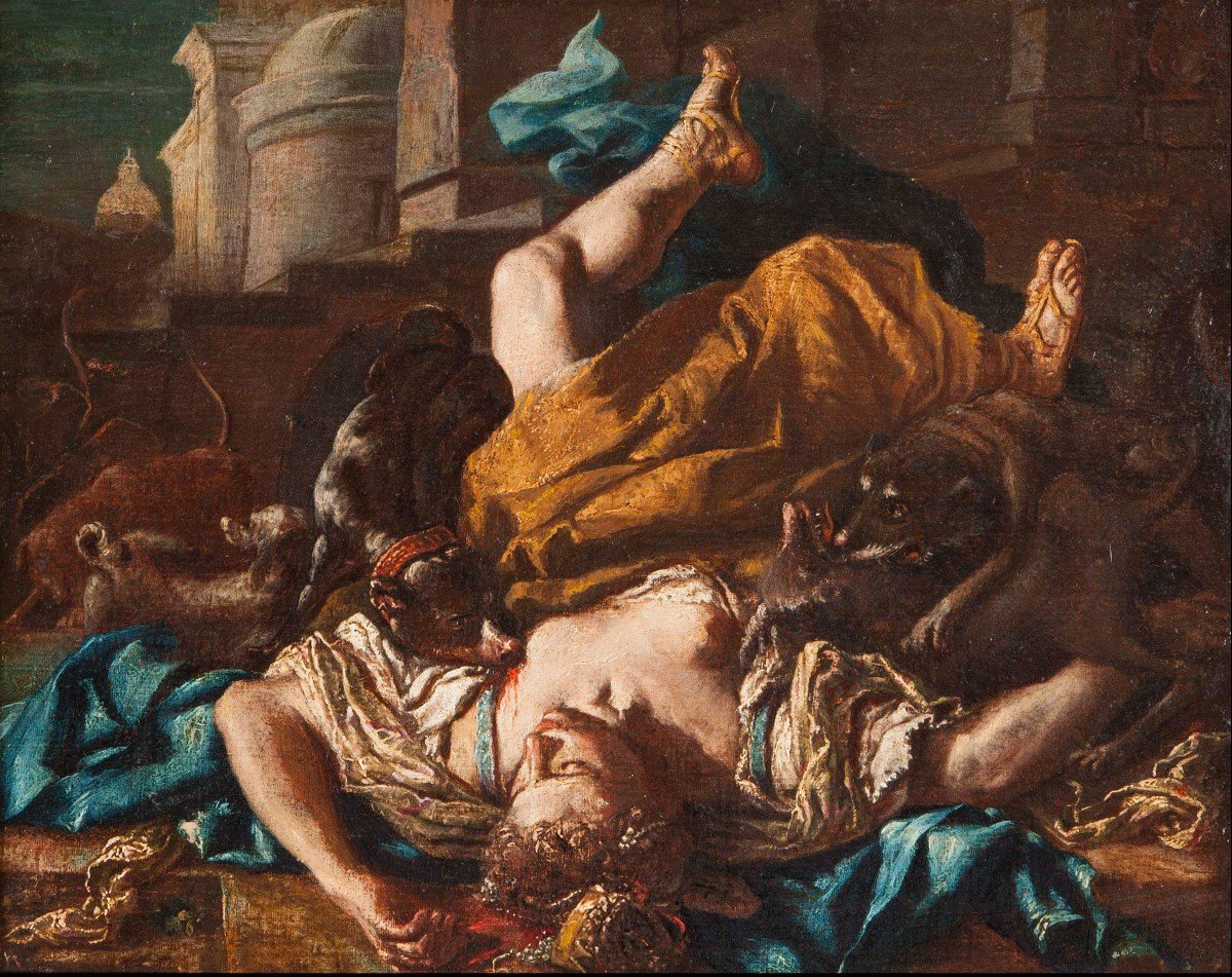 Taddeo Baldini, attribué (Firenze 1623-1694)  La punition de Jézabel-photo-2
