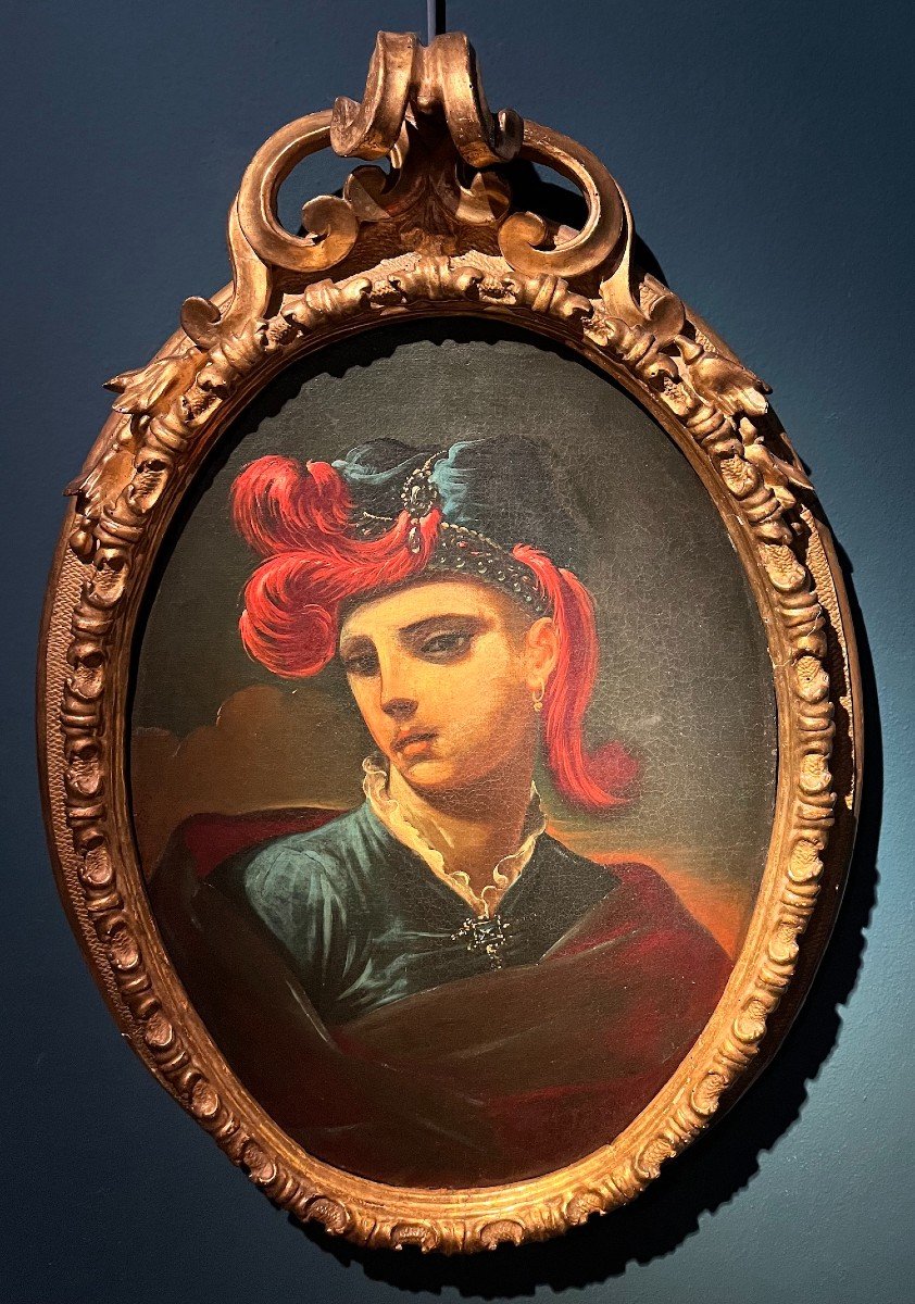 Giacomo Bolognini (Bologna 1664-1734) Portrait de jeune-photo-4
