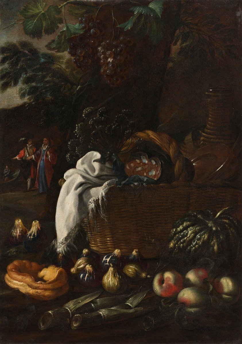 Pier Francesco Cittadini  (milano, 1616 – Bologna, 1681)   Aristocratic Snack, 1650 Ca.