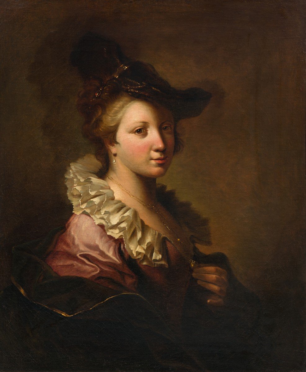 After Alexis Grimou (  Argenteuil, 1678-parigi, 1733) Portrait Of A Lady -photo-2