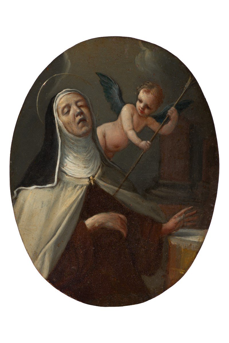 Pier Francesco Cittadini  (Milano 1616 - Bologna 1618) St François, St. Thérèse St. Augustin-photo-2