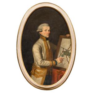 Emilian School Mid-18th Century  Portrait Of The Marquis Achille Tacoli