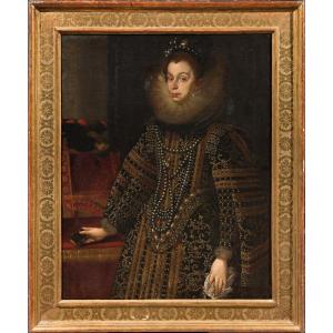 North European School, 16th Century - Portrait Of A Lady With Ruff