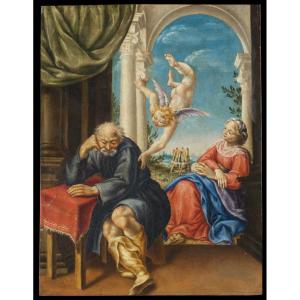 Lelio Orsi, Follower (novellara 1511–reggio Emilia 1587) The Dream Of Saint Joseph