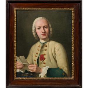 Gaspare Traversi ( Naples Doc. 1749- Rome 1770) Portrait Of Prince Troiano Spinelli 