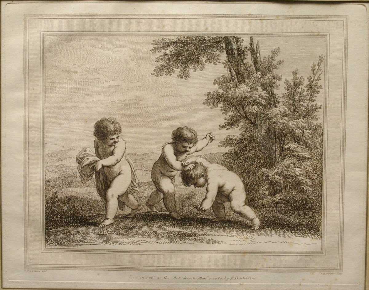 Gravure London 1787 Bartolozzi & Cipriani-photo-2