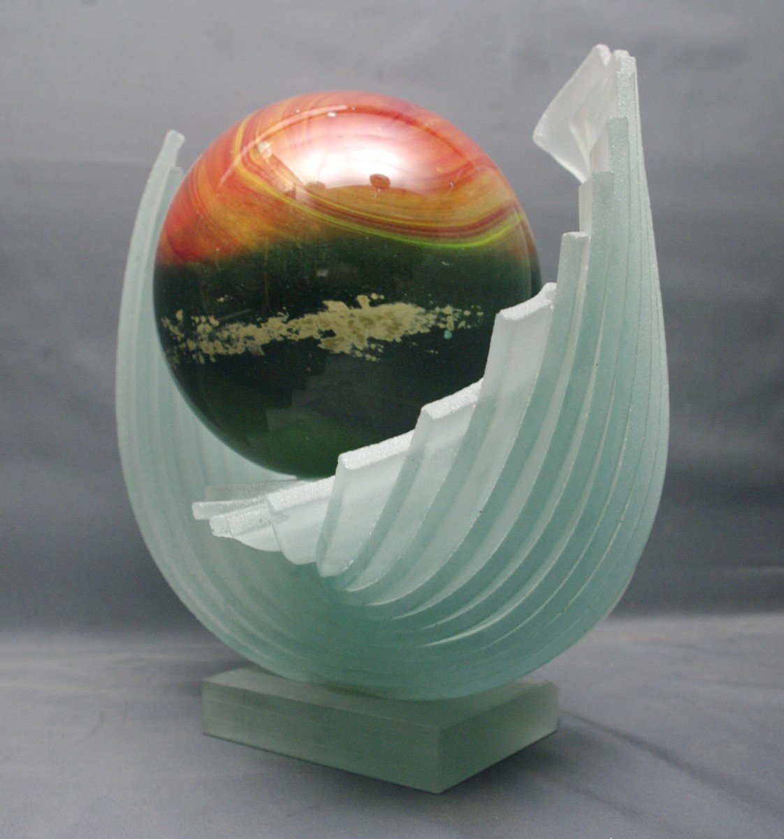 Patrick Lepage Glass Paste Sculpture Birth Of The World 1993-photo-2
