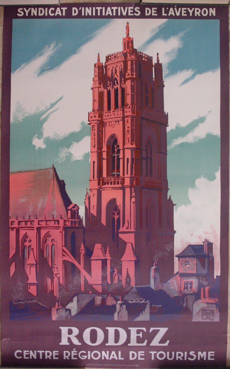 Original Poster Rodez 1930 Railways