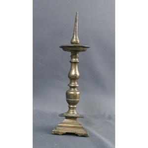 Small Pique Candle High Period In Bronze