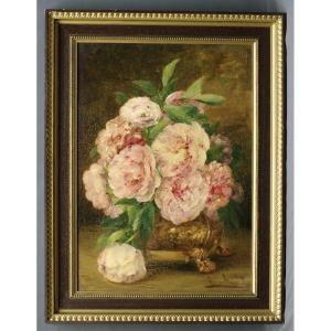 Tableau Madeleine Lasibille Bouquet De Fleurs Pivoines