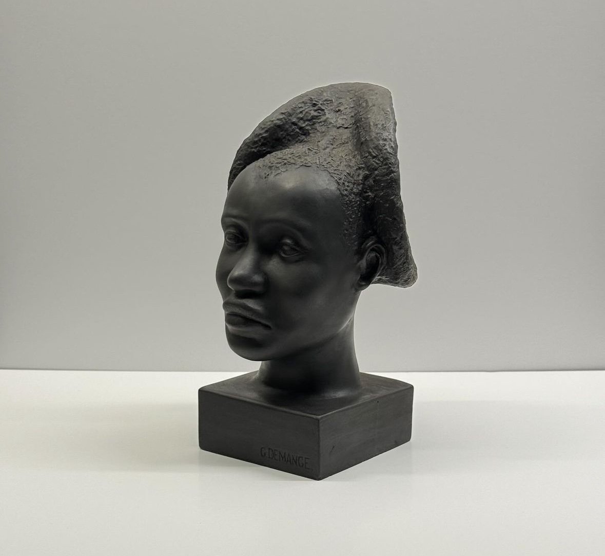 G. Demange (1867-1945) Africanist Terracotta Sculpture-photo-4