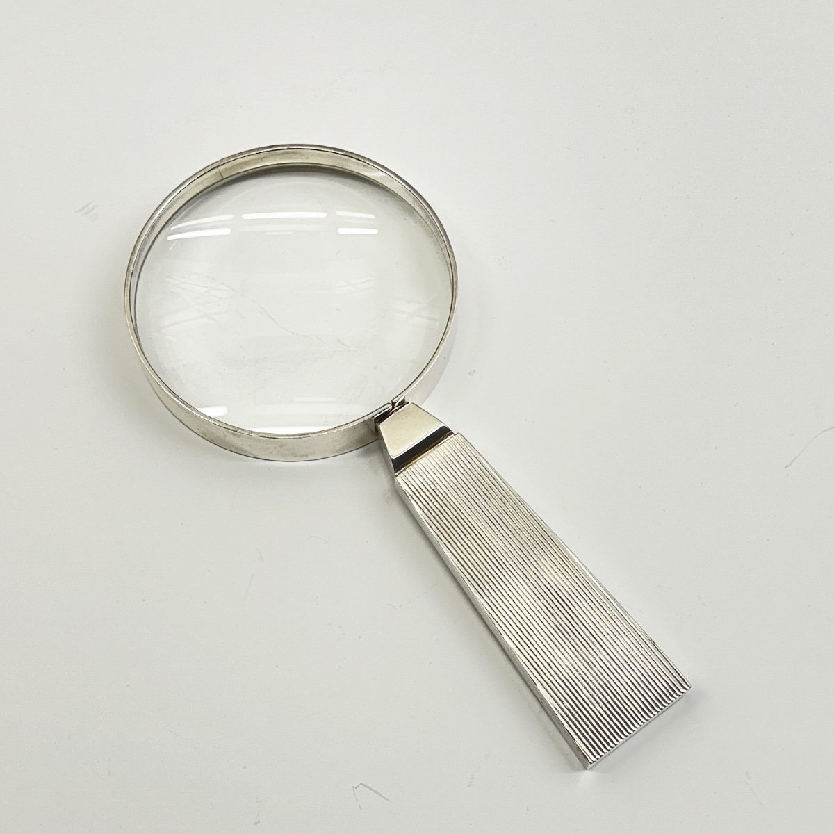 Silver Metal Plated Magnifying Glass-photo-3