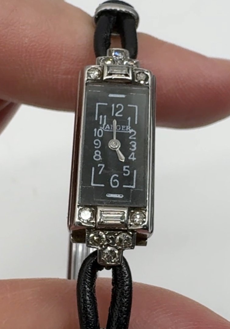 Jaeger Duoplan Montre Or Diamants 