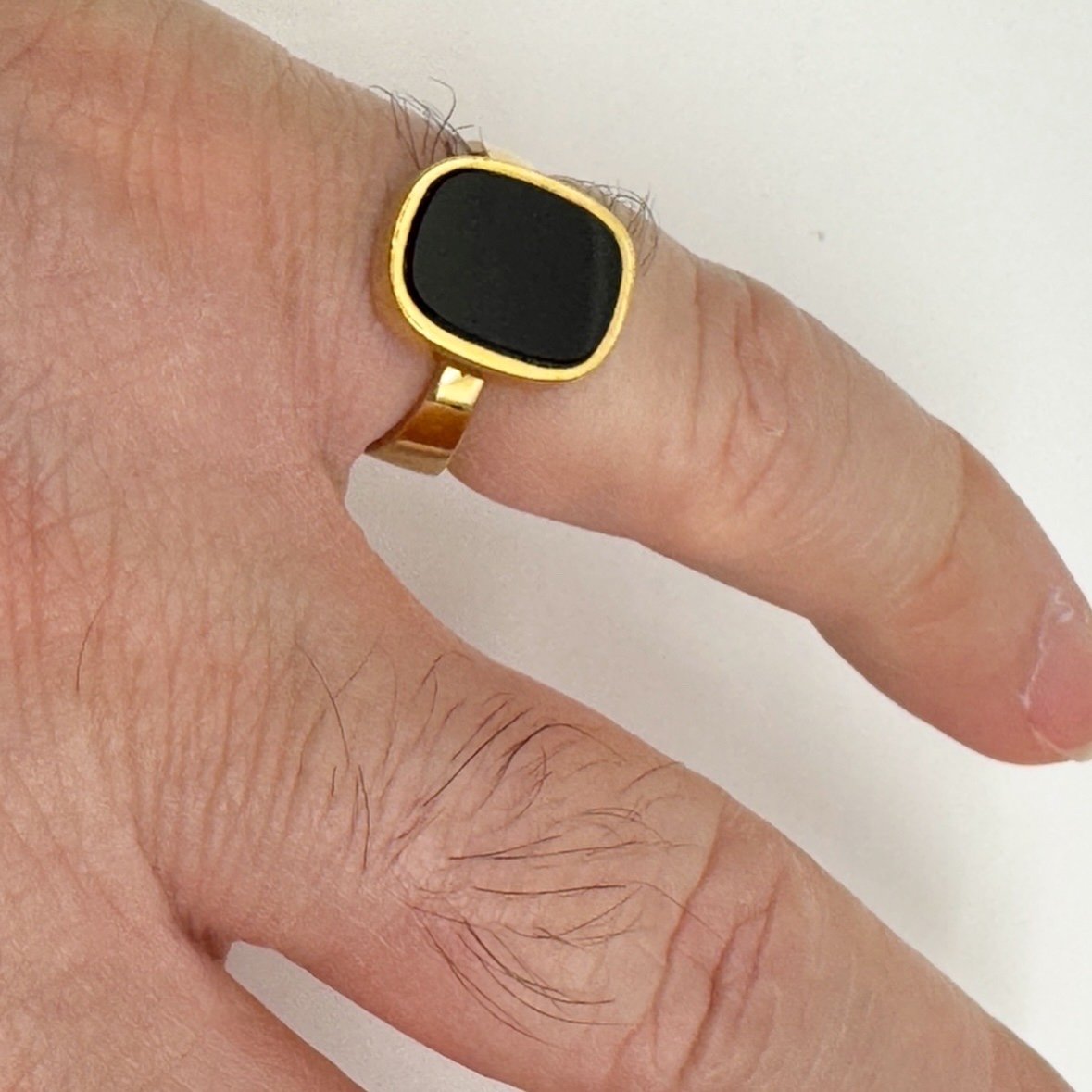 Pierre Cardin Gold Onyx Ring -photo-2