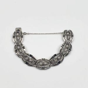 Silver Bracelet Pinecones 1930