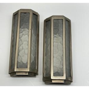 Verrerie Des Hanots Pair Of Wall Lights 