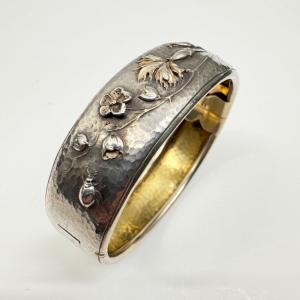 Art Nouveau Bracelet Argent Et Vermeil