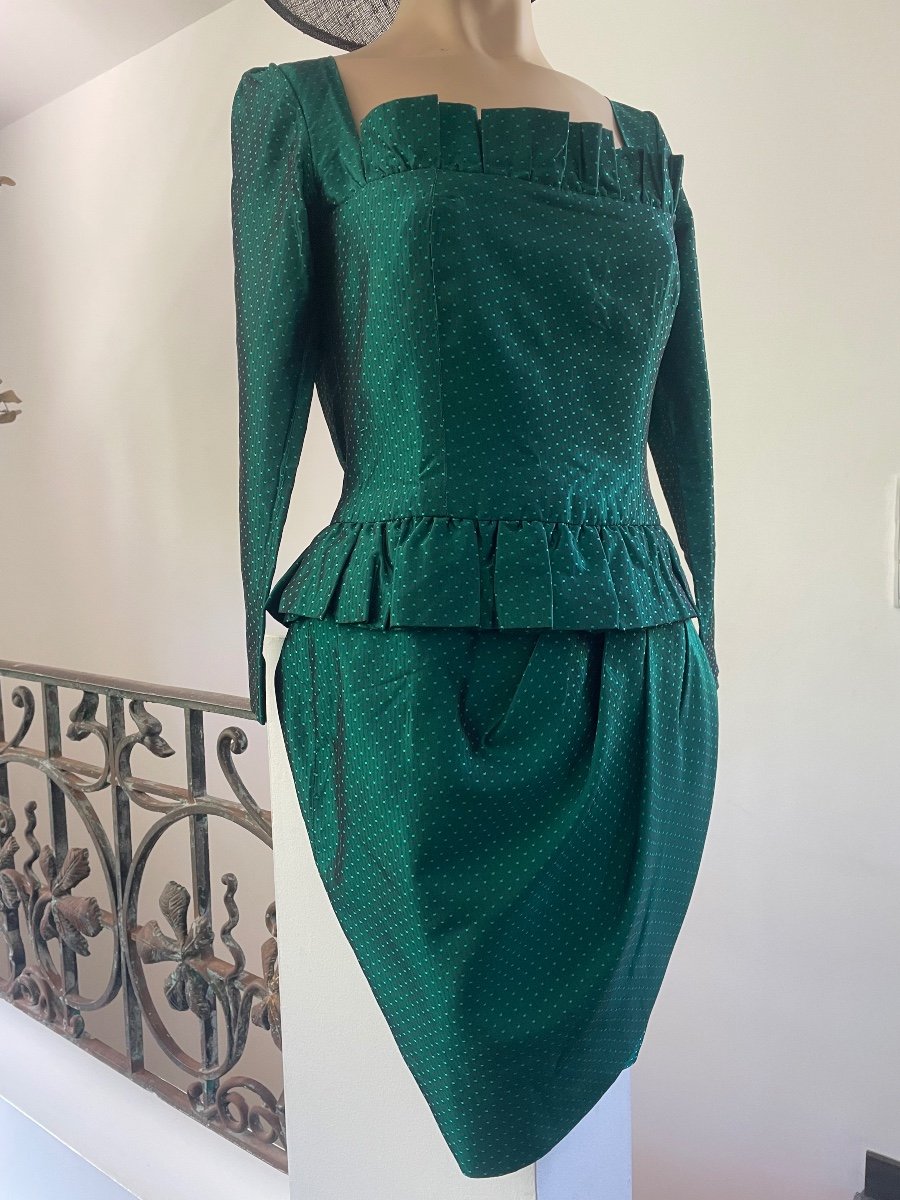 Superb Little Vintage Silk Cocktail Dress Christian Dior. 