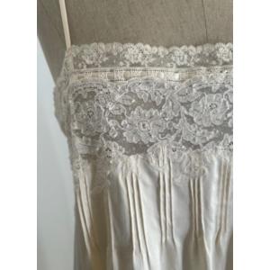 Vintage Christian Dior Negligee/nightdress In Silk Satin And Lace