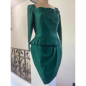 Superb Little Vintage Silk Cocktail Dress Christian Dior. 