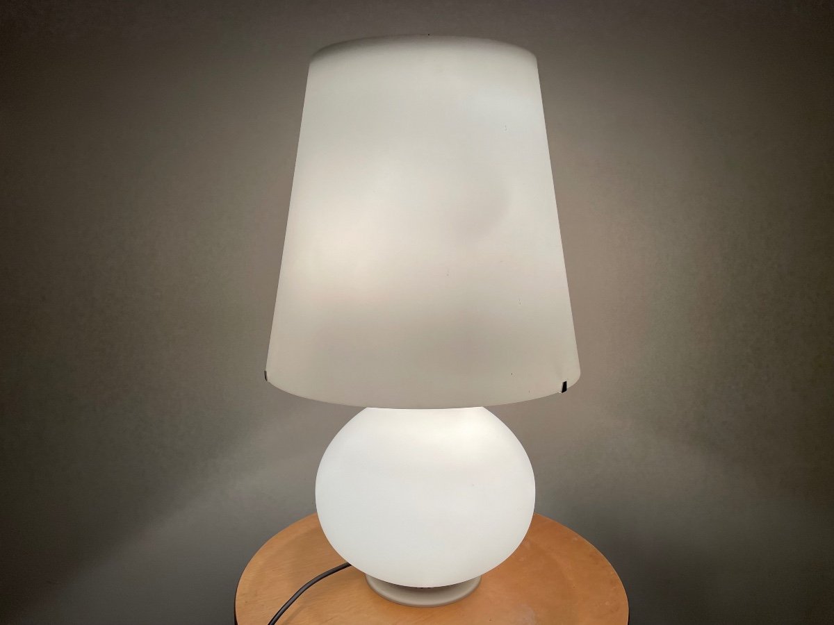 Large Model Glass Lamp By Max Ingrand For Fontana Arte, Circa 1970.-photo-3