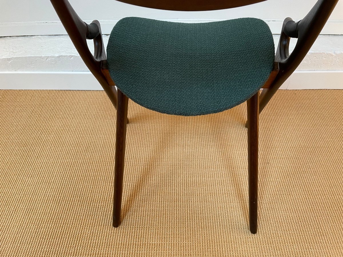 Teak Chair By Arne Hovmand Olsen For Mogens Kold, Denmark, 1960s.-photo-3