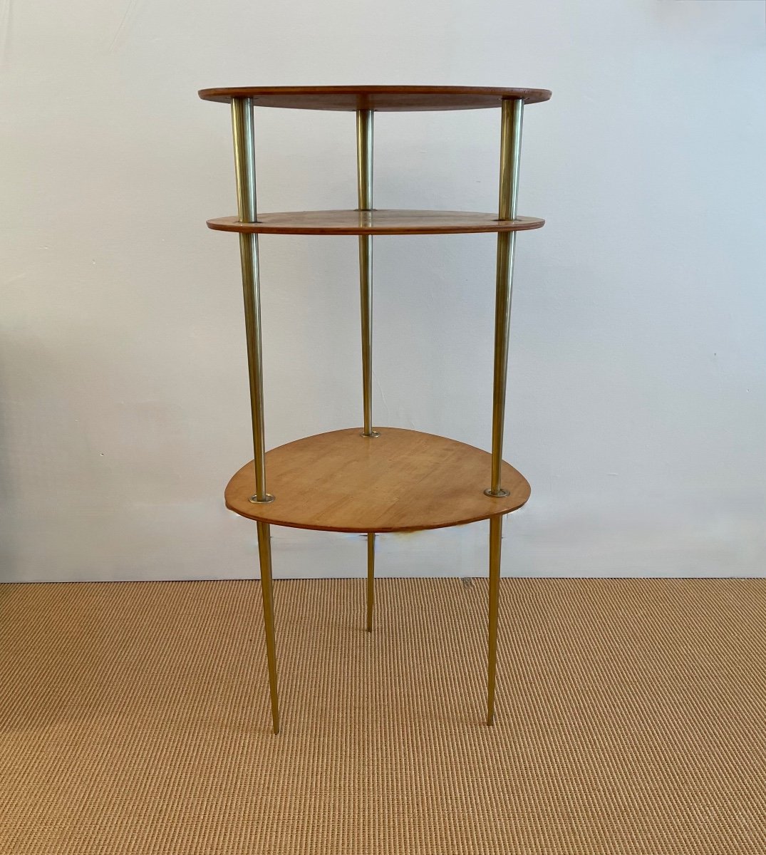 Suite Of 3 "patroy" Nesting Tables By Pierre Cruège For Formes, Circa 1950.-photo-3