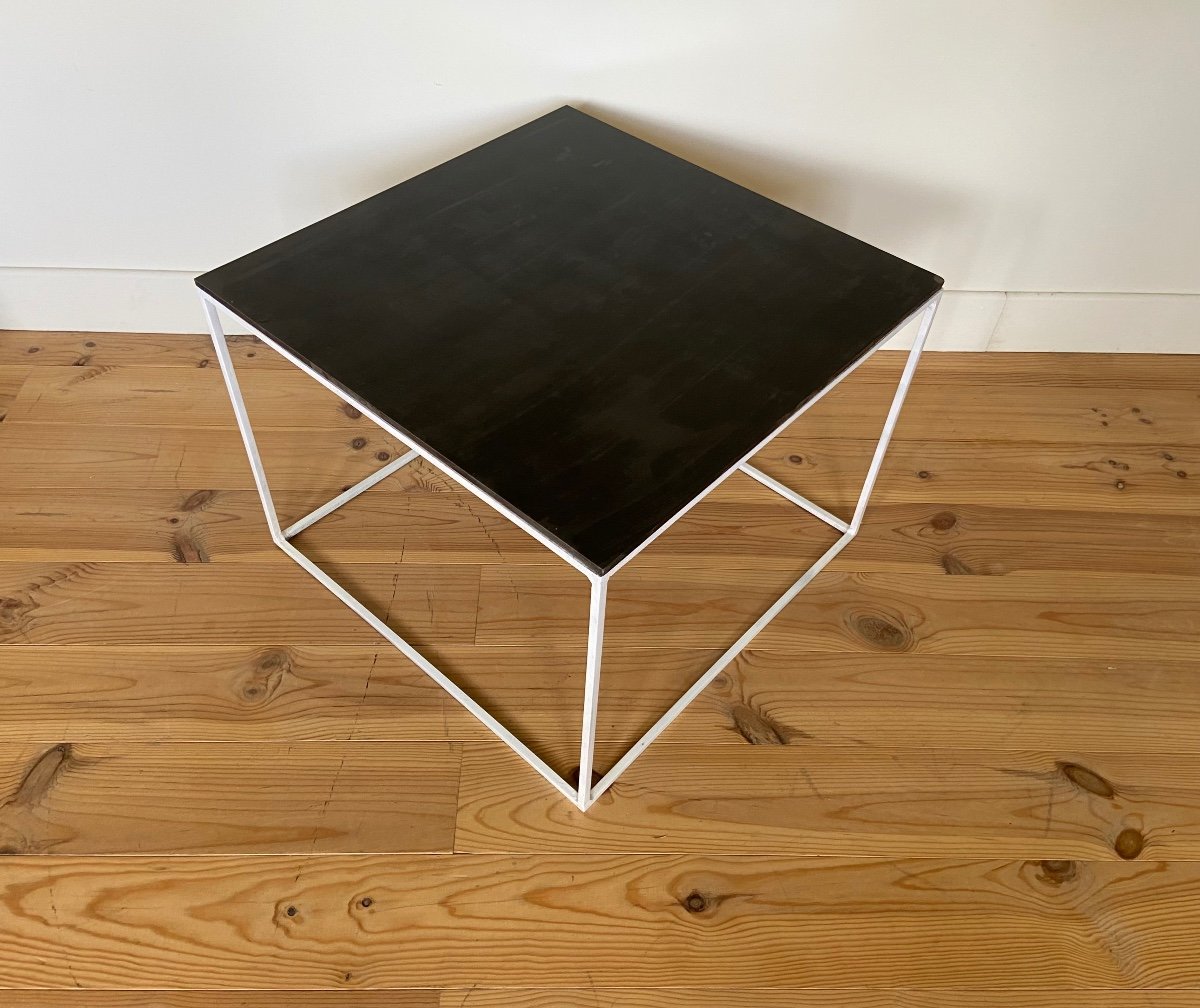 Square Slate Coffee Table Or Side Table.-photo-3