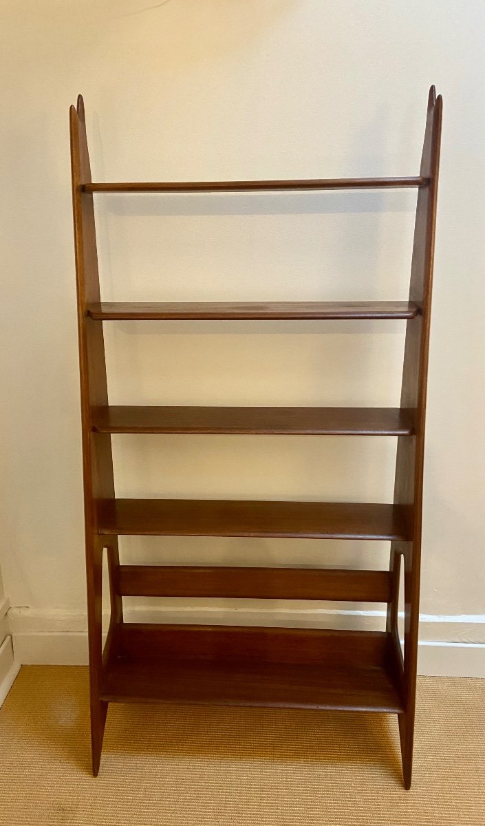 Mahogany Shelf By Pierre Cruège, France, Circa 1950.-photo-2