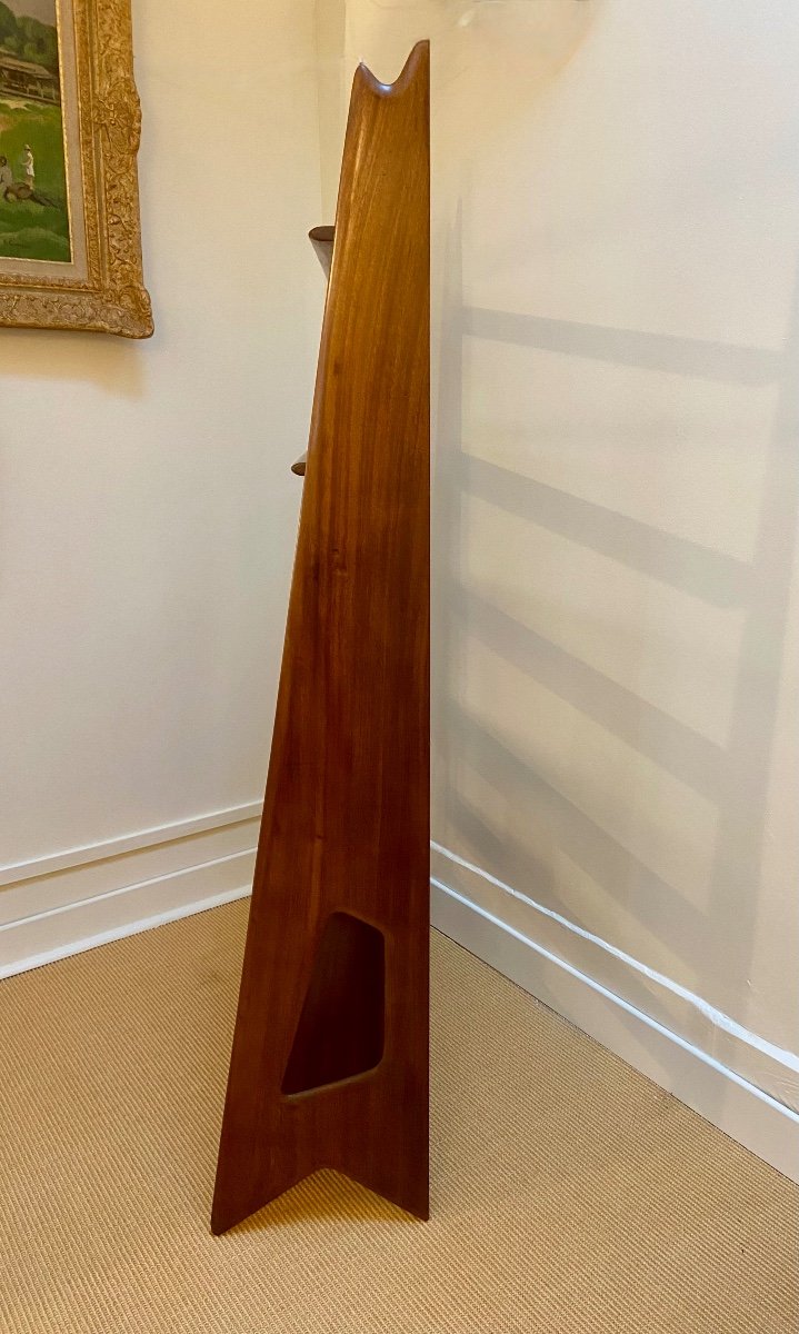 Mahogany Shelf By Pierre Cruège, France, Circa 1950.-photo-3