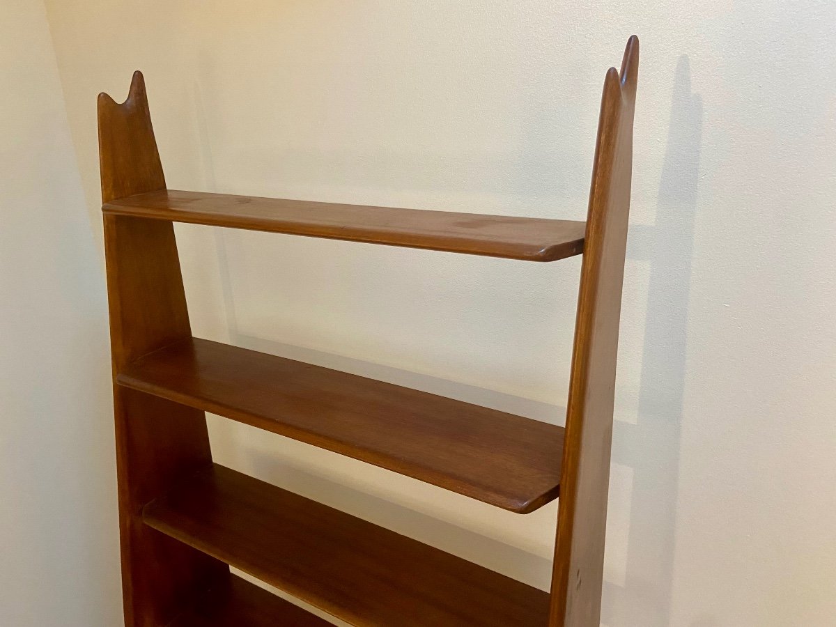 Mahogany Shelf By Pierre Cruège, France, Circa 1950.-photo-2