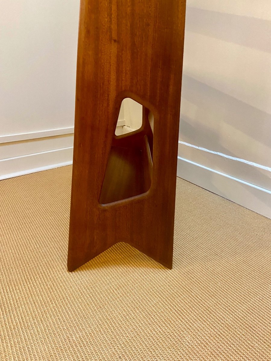 Mahogany Shelf By Pierre Cruège, France, Circa 1950.-photo-3