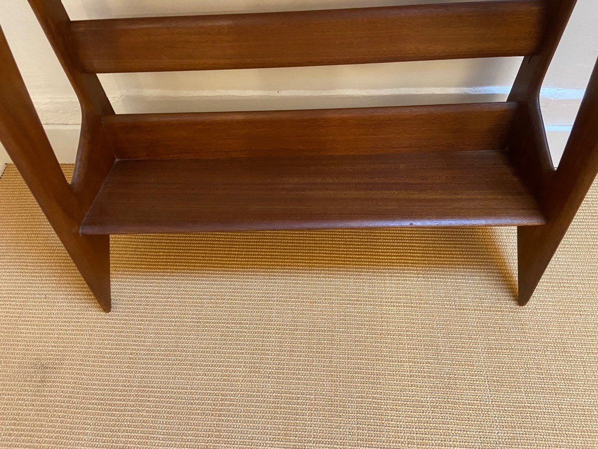 Mahogany Shelf By Pierre Cruège, France, Circa 1950.-photo-5