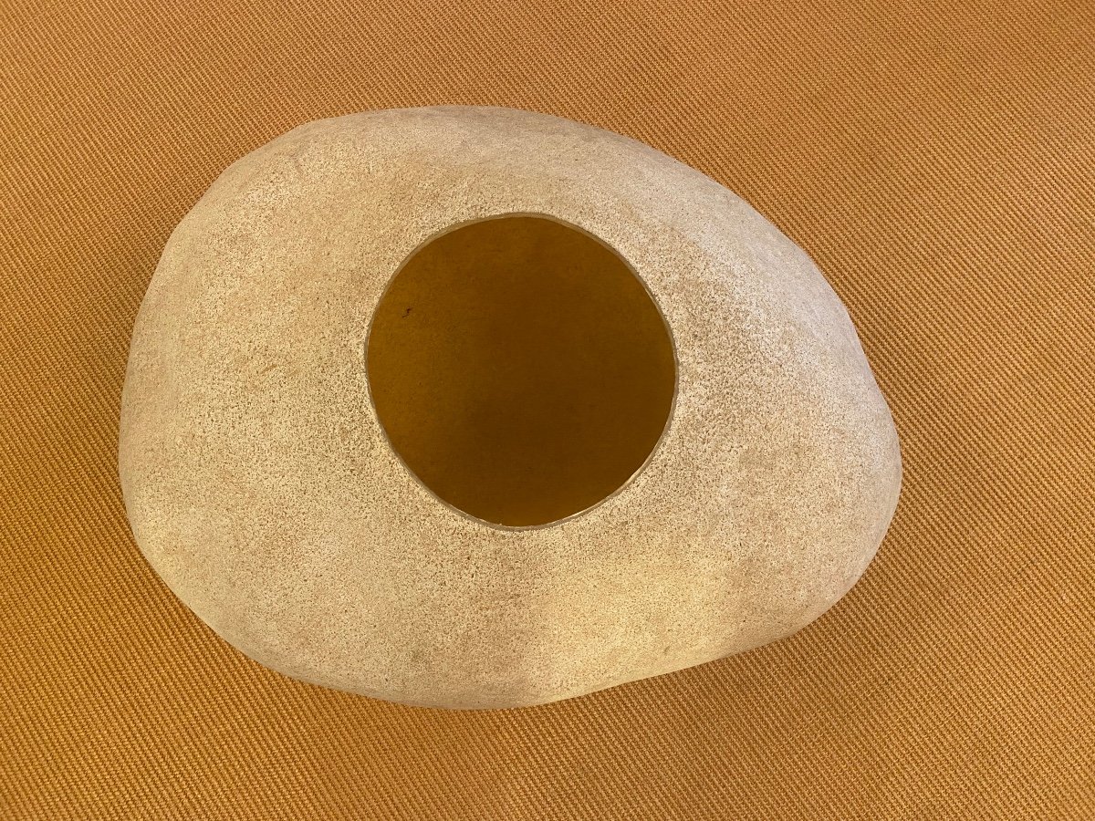 Large Pebble Lamp "dora" By André Cazenave, Atelier A, Circa 1970-photo-4